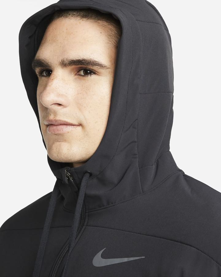 Nike Therma-FIT Winterized Full-Zip Training Muške Majica S Kapuljačom Crne Sive | HR-91560DWPA