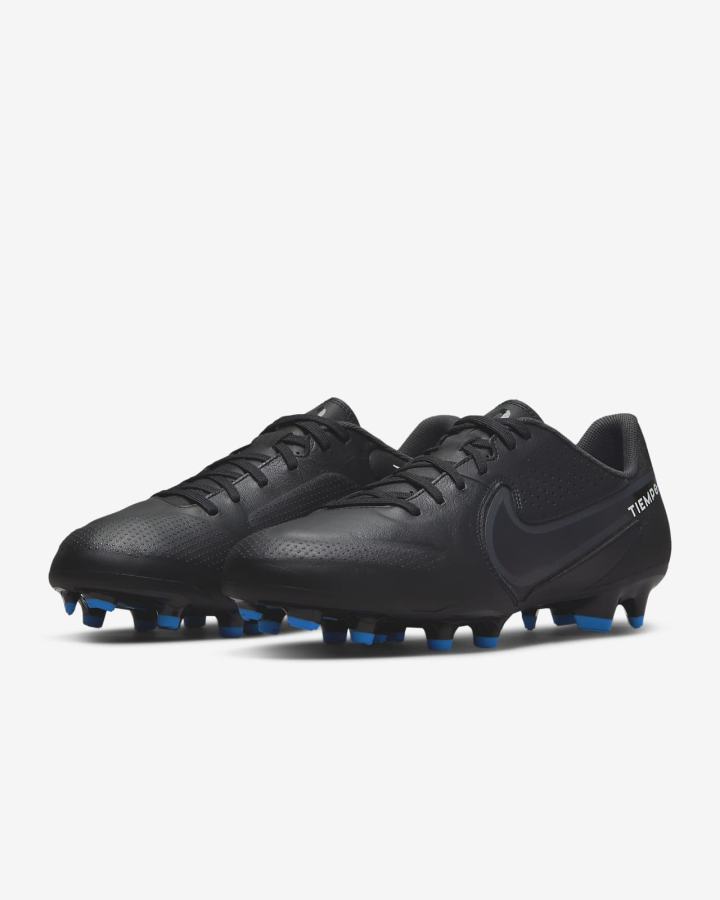 Nike Tiempo Legend 9 Academy MG Multi-Ground Muške Nogometne Kocke Crne Bijele Plave Sive | HR-24139NYOL