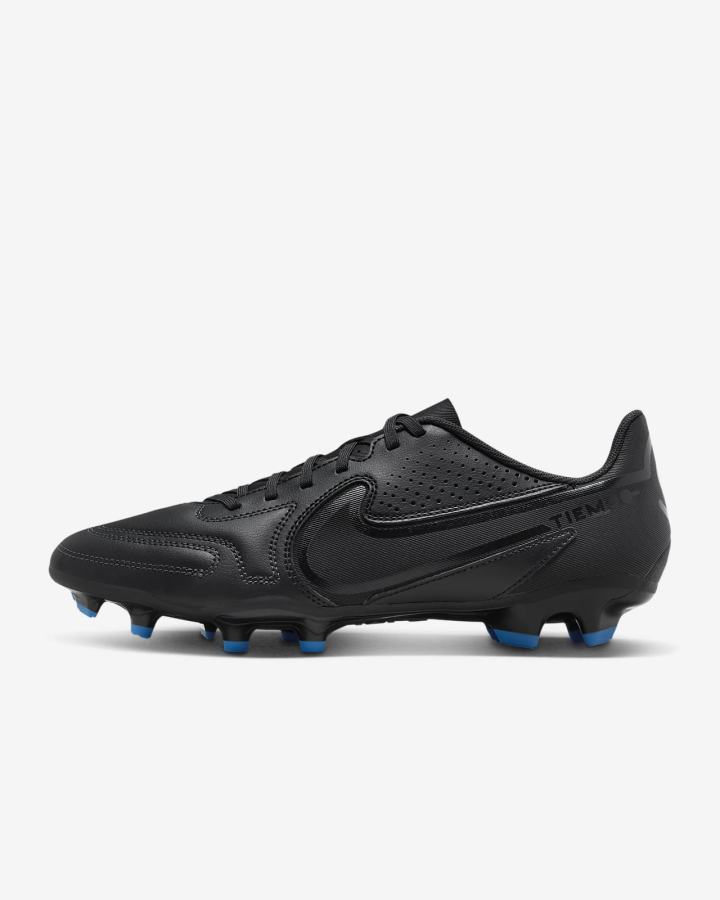 Nike Tiempo Legend 9 Club MG Multi-Ground Ženske Nogometne Kocke Crne Bijele Svijetlo Plave | HR-58196AKEG