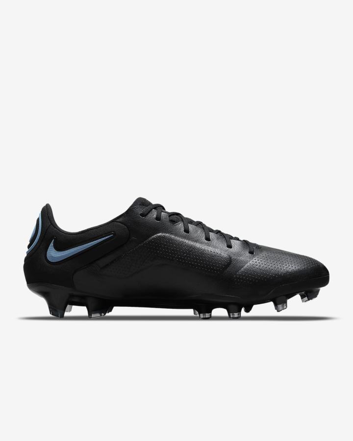 Nike Tiempo Legend 9 Elite FG Firm-Ground Muške Nogometne Kocke Crne Sive Crne | HR-70936RFEC