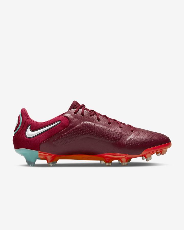 Nike Tiempo Legend 9 Elite FG Firm-Ground Muške Nogometne Kocke Crvene Svijetlo Crvene Bijele | HR-85364YBDA