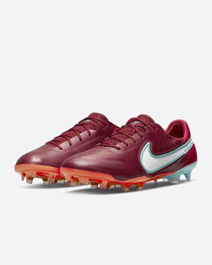 Nike Tiempo Legend 9 Elite FG Firm-Ground Muške Nogometne Kocke Crvene Svijetlo Crvene Bijele | HR-85364YBDA