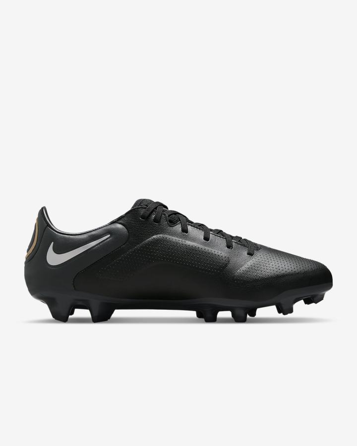 Nike Tiempo Legend 9 Pro FG Firm-Ground Muške Nogometne Kocke Crne Sive Metalne Zlatne Metalne Sive | HR-93860PTVJ