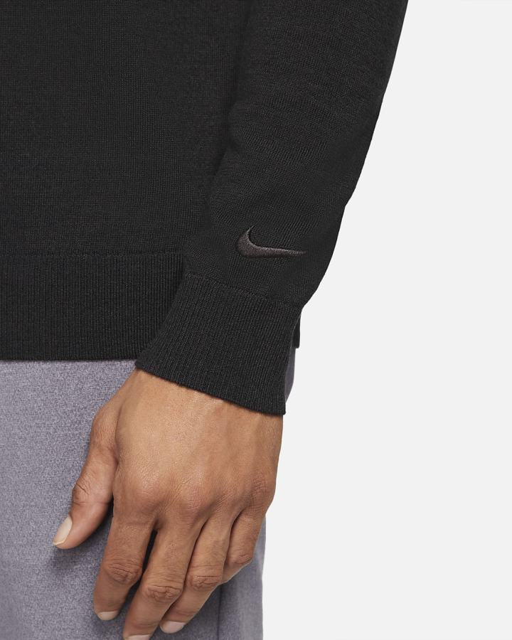 Nike Tiger Woods Knit Golf Muške Džemperi Crne | HR-28974ANDV