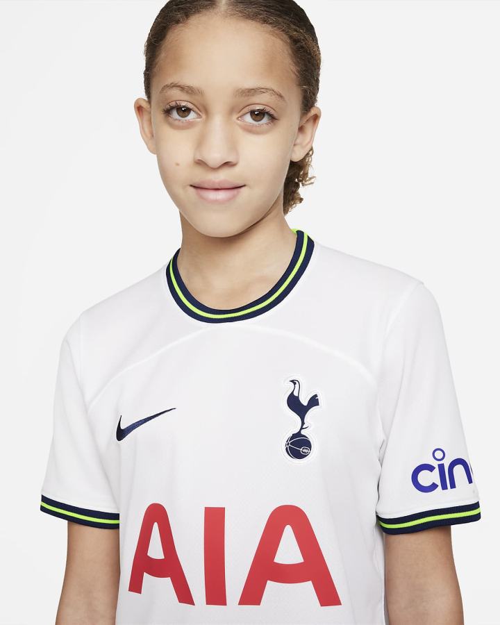 Nike Tottenham Hotspur 2022/23 Stadium Home Kids Dri-FIT Soccer Za Dječake Dres Bijele Plave | HR-16982JOYM