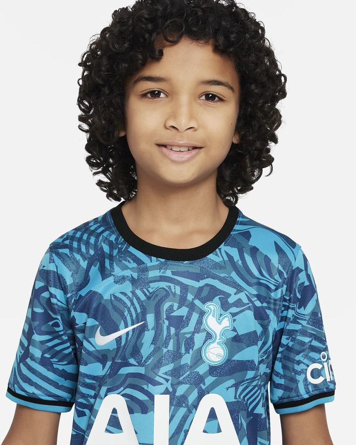 Nike Tottenham Hotspur 2022/23 Stadium Third Kids Dri-FIT Soccer Za Dječake Dres Tamno Tirkizne Crne Bijele | HR-14068BTRU