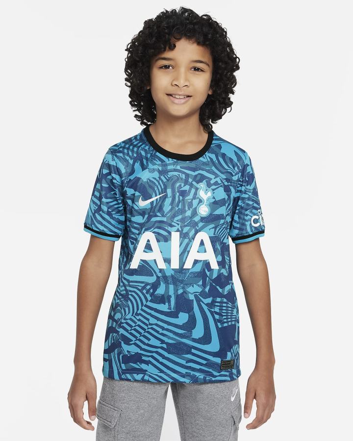 Nike Tottenham Hotspur 2022/23 Stadium Third Kids Dri-FIT Soccer Za Dječake Dres Tamno Tirkizne Crne Bijele | HR-14068BTRU