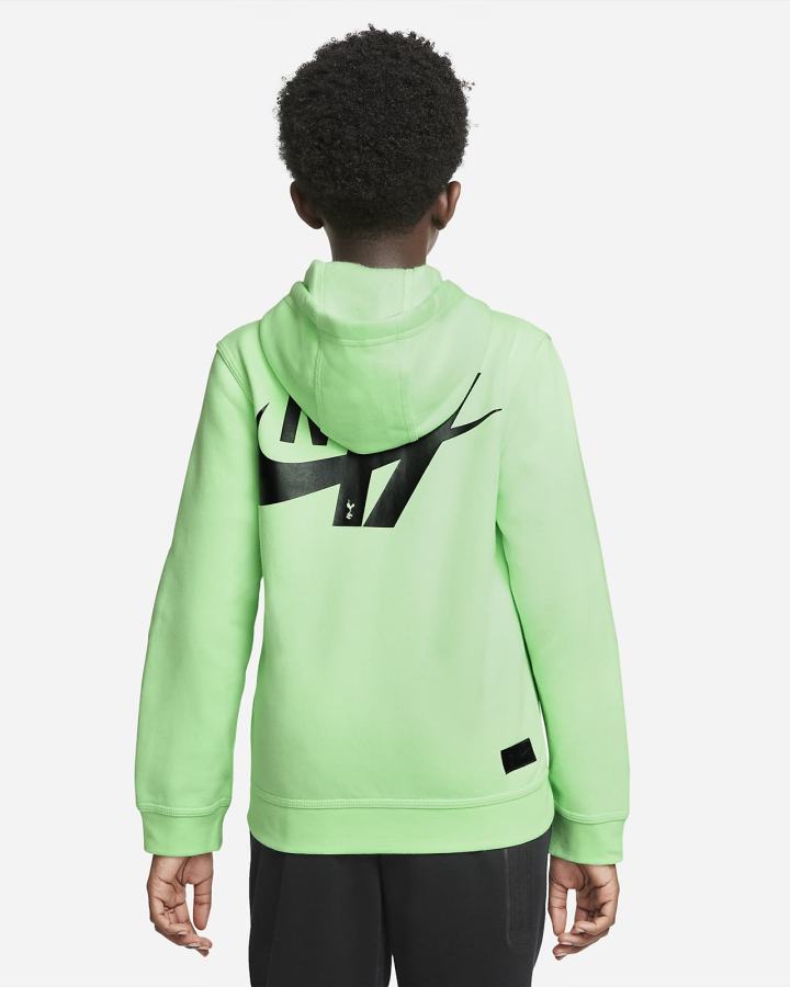 Nike Tottenham Hotspur Club Fleece Kids Full-Zip Za Dječake Majica S Kapuljačom Zelene Crne | HR-89540TNJL