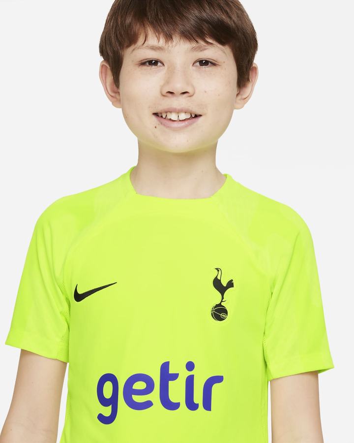 Nike Tottenham Hotspur Strike Kids Dri-FIT Short-Sleeve Soccer Top Za Djevojčice Majice Crne | HR-07236XCNL