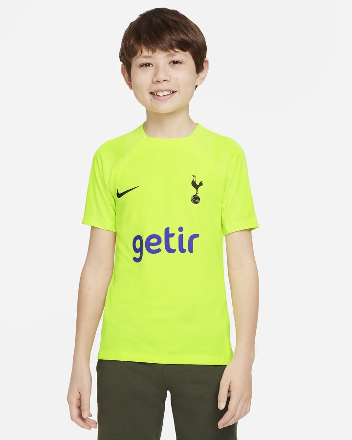 Nike Tottenham Hotspur Strike Kids Dri-FIT Short-Sleeve Soccer Top Za Djevojčice Majice Crne | HR-24068WREC