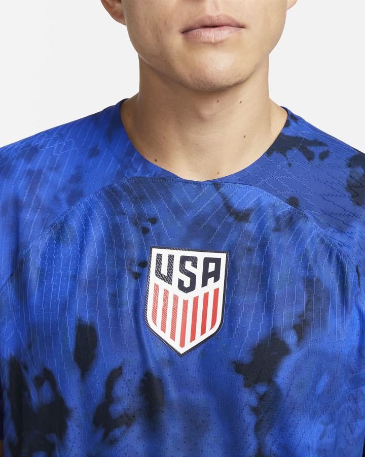 Nike U.S. 2022/23 Match Away Soccer Muške Dres Svijetlo Plave Bijele | HR-92130TNJQ