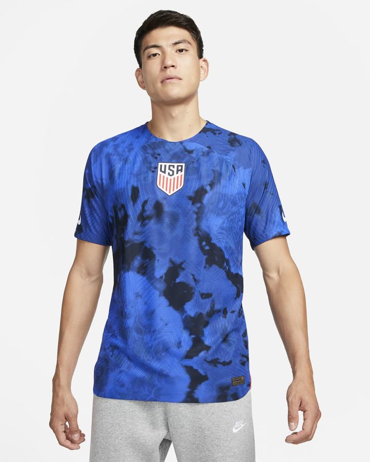 Nike U.S. 2022/23 Match Away Soccer Muške Dres Svijetlo Plave Bijele | HR-92130TNJQ