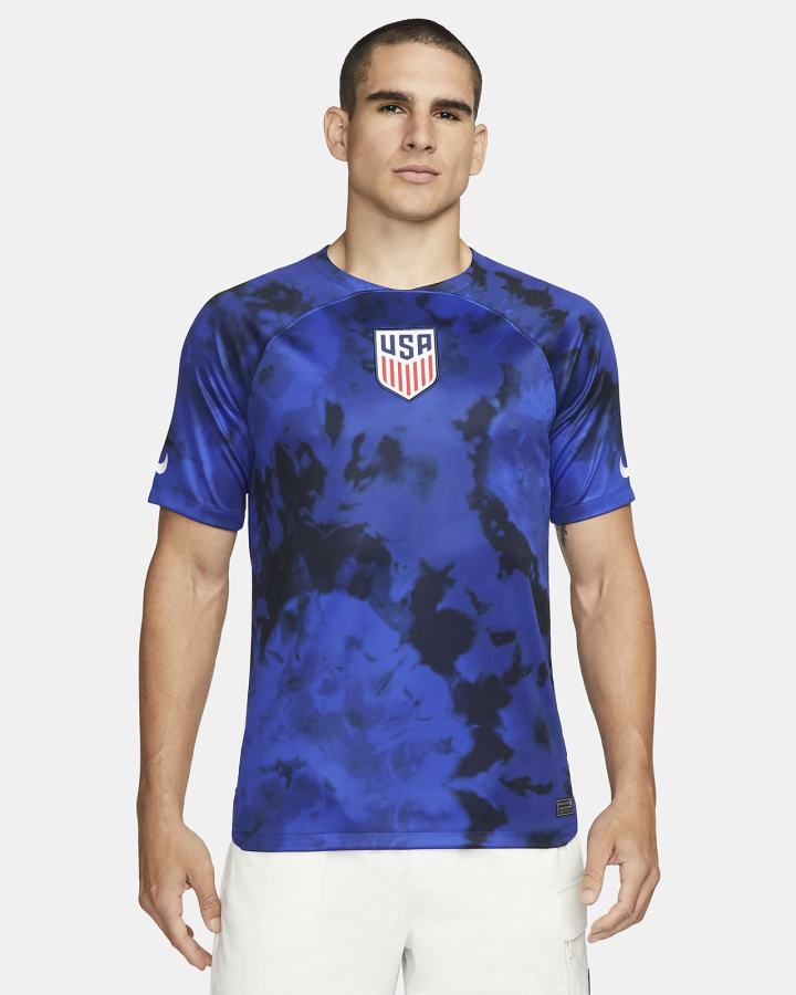 Nike U.S. 2022/23 Stadium Away Dri-FIT Soccer Muške Dres Svijetlo Plave Bijele | HR-76180OBNI