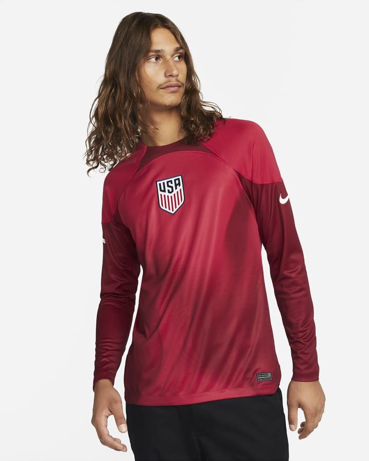 Nike U.S. 2022/23 Stadium Goalkeeper Dri-FIT Soccer Muške Dres Crvene Bijele | HR-01437ZKQT