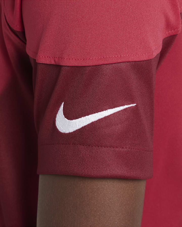 Nike U.S. 2022/23 Stadium Goalkeeper Kids Dri-FIT Short-Sleeve Soccer Za Dječake Dres Crvene Bijele | HR-08537YEKD