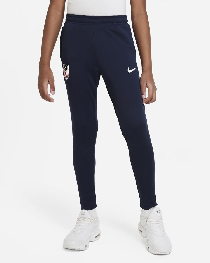 Nike U.S. Academy Pro Kids Dri-FIT Knit Soccer Za Djevojčice Hlače Obsidijanske Bijele | HR-03621KXYJ