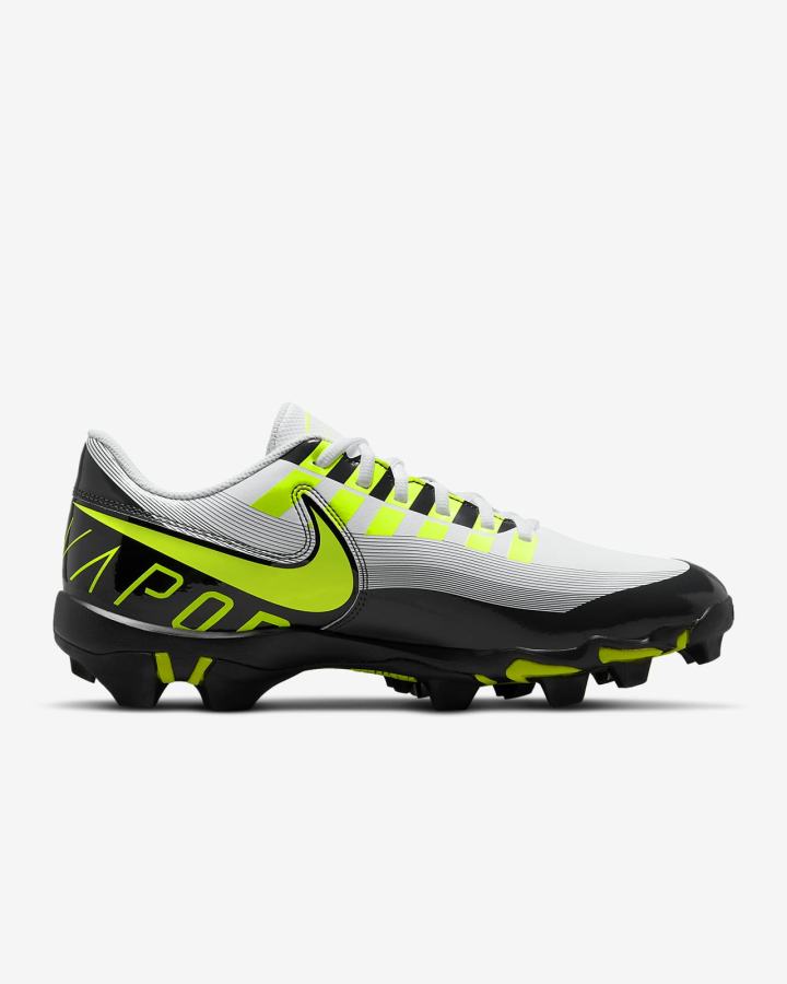 Nike Vapor Edge Shark Muške Kopačke Bijele Crne Tamno Sive | HR-25834SMED