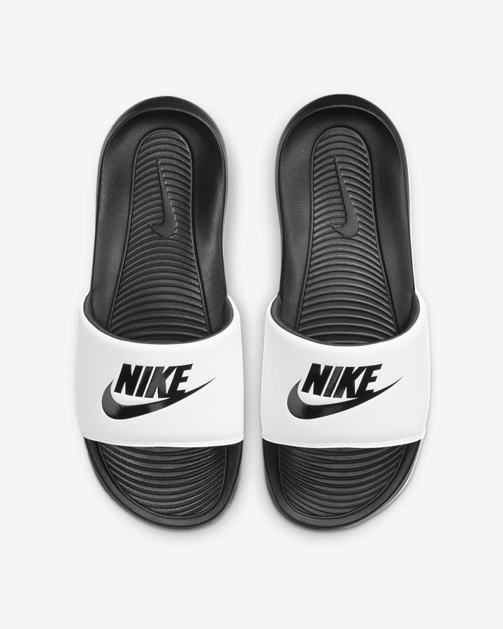 Nike Victori One Muške Slajdovi Crne Bijele Crne | HR-01654AJGP