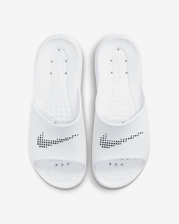 Nike Victori One Shower Muške Slajdovi Bijele Crne | HR-05236PBOY