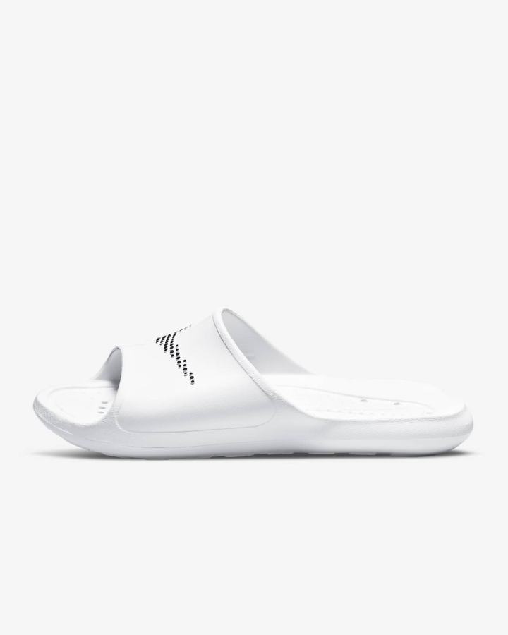 Nike Victori One Shower Muške Slajdovi Bijele Crne | HR-05236PBOY