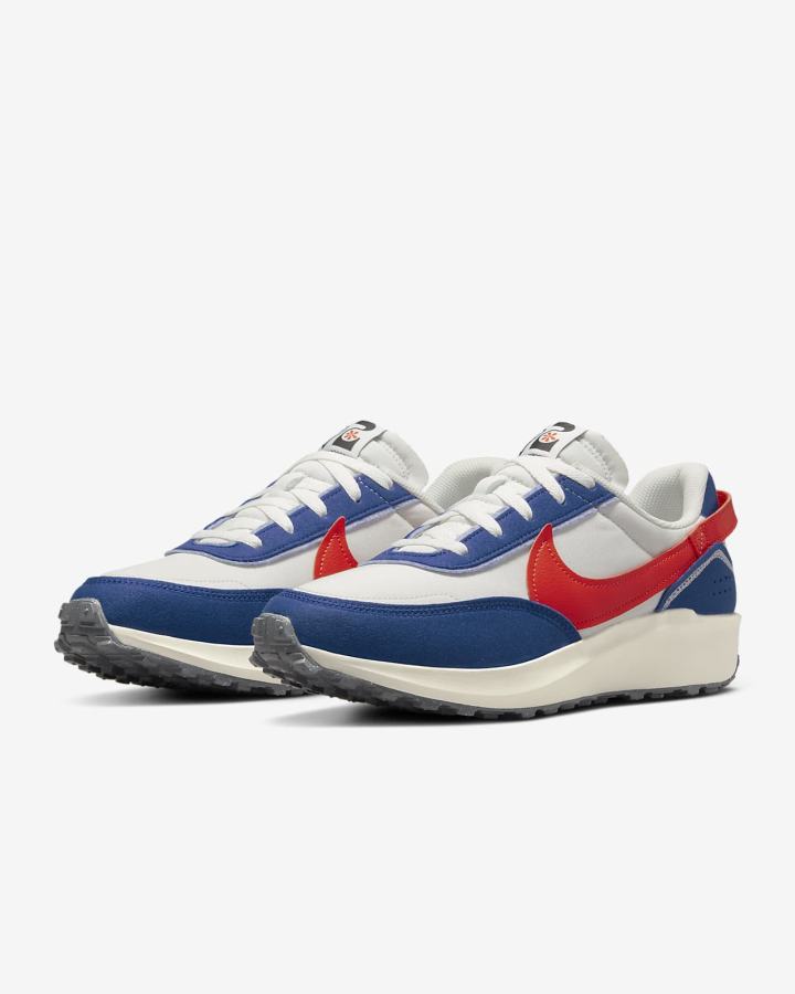 Nike Waffle Debut Swoosh Muške Tenisiće Kraljevska Plava Sive Crvene | HR-51492FOHT