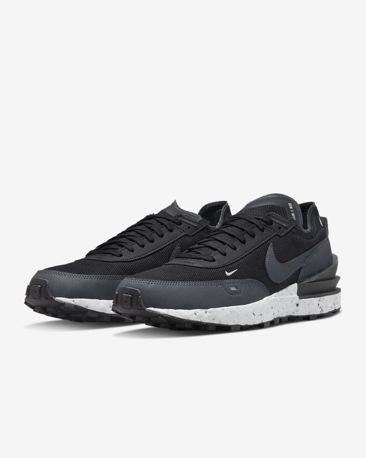 Nike Waffle One Crater Muške Tenisiće Crne Sive Tamno Sive | HR-36128UWPJ