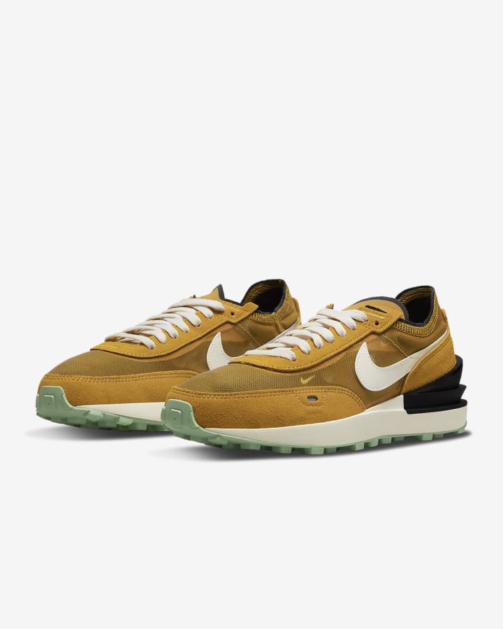 Nike Waffle One Ženske Tenisiće Zlatne Crne Zelene | HR-10375IYGZ