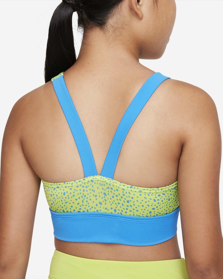 Nike Water Dots Kids Asymmetrical Top & High Waist Bikini Set Za Djevojčice Kupaći Kostim Plave | HR-53479QIHS