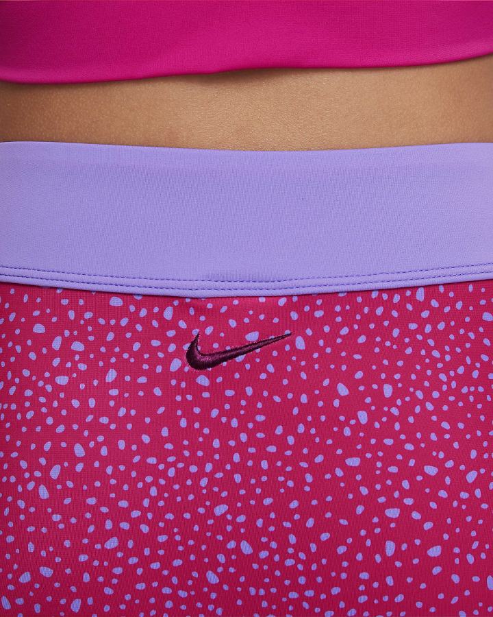 Nike Water Dots Kids Asymmetrical Top & High Waist Bikini Set Za Djevojčice Kupaći Kostim Roze | HR-96102APYD