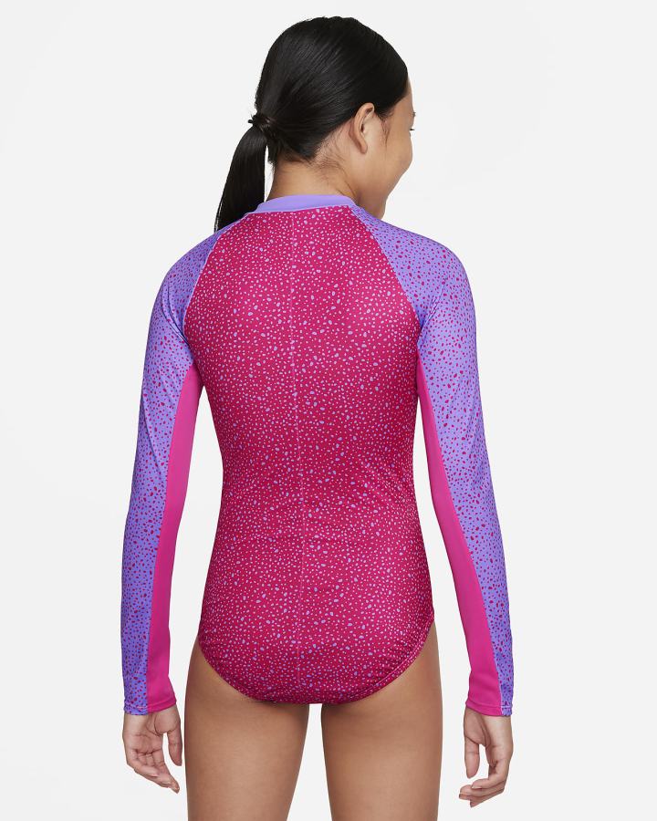 Nike Water Dots Kids Long-Sleeve One Piece Za Djevojčice Košulje Roze | HR-15086FPLS