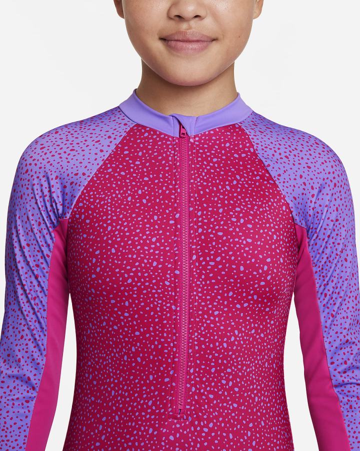 Nike Water Dots Kids Long-Sleeve One Piece Za Djevojčice Košulje Roze | HR-15086FPLS