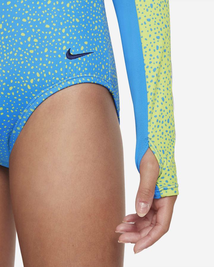 Nike Water Dots Kids Long-Sleeve One Piece Za Djevojčice Košulje Plave | HR-93720EKYL