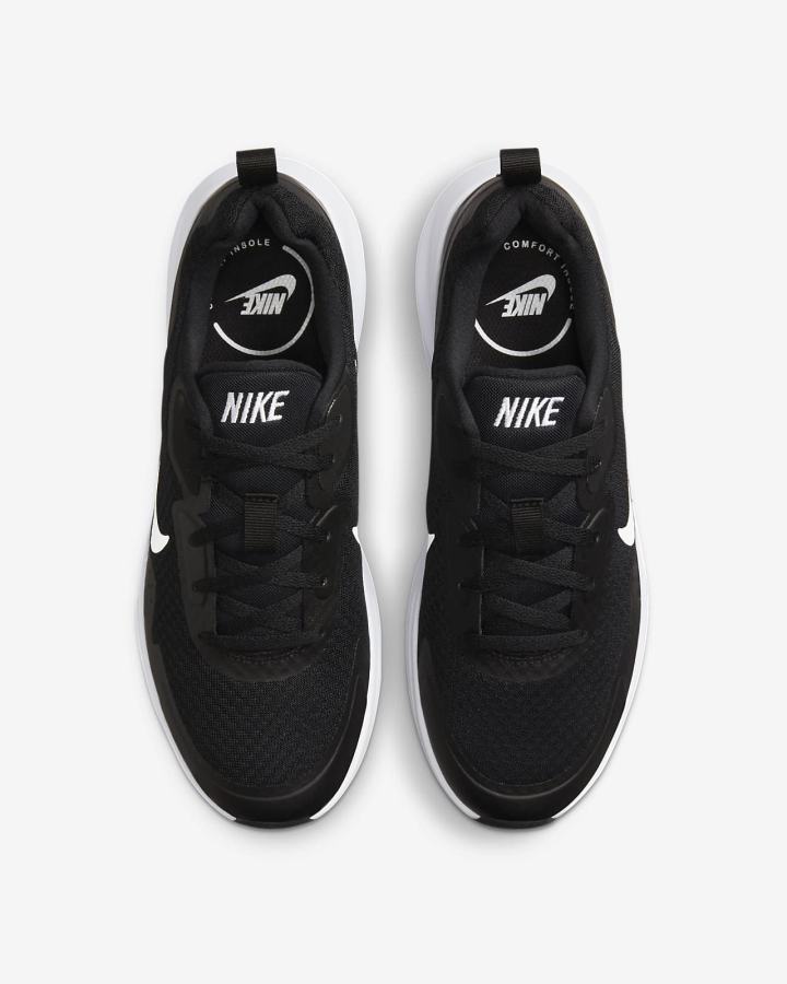 Nike Wearallday Ženske Tenisiće Crne Bijele | HR-37824VYLU