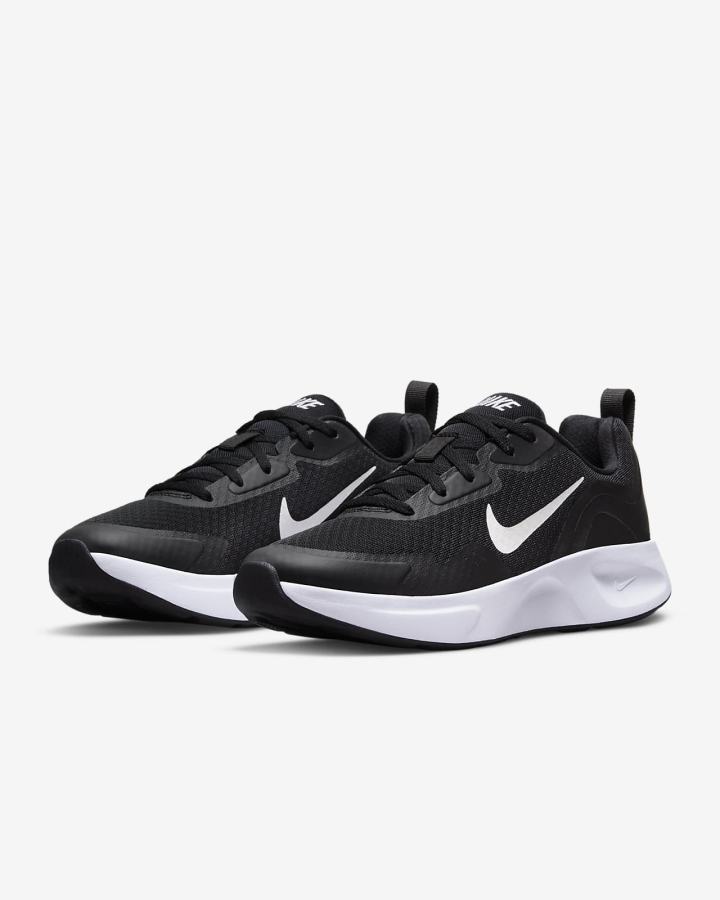 Nike Wearallday Ženske Tenisiće Crne Bijele | HR-37824VYLU