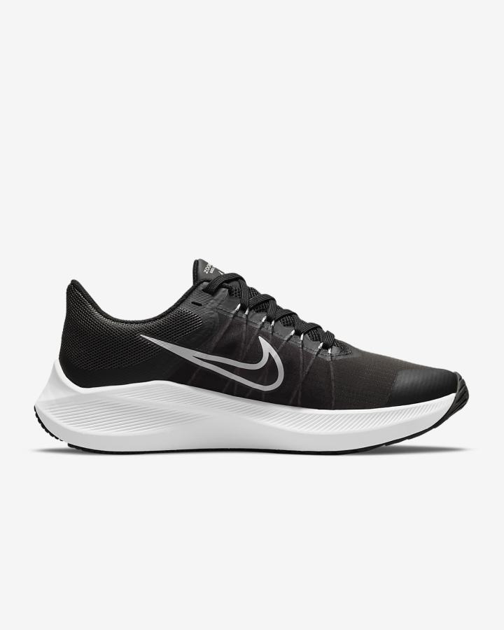 Nike Winflo 8 Road Ženske Tenisiće Crne Sive Bijele | HR-28930GFCB