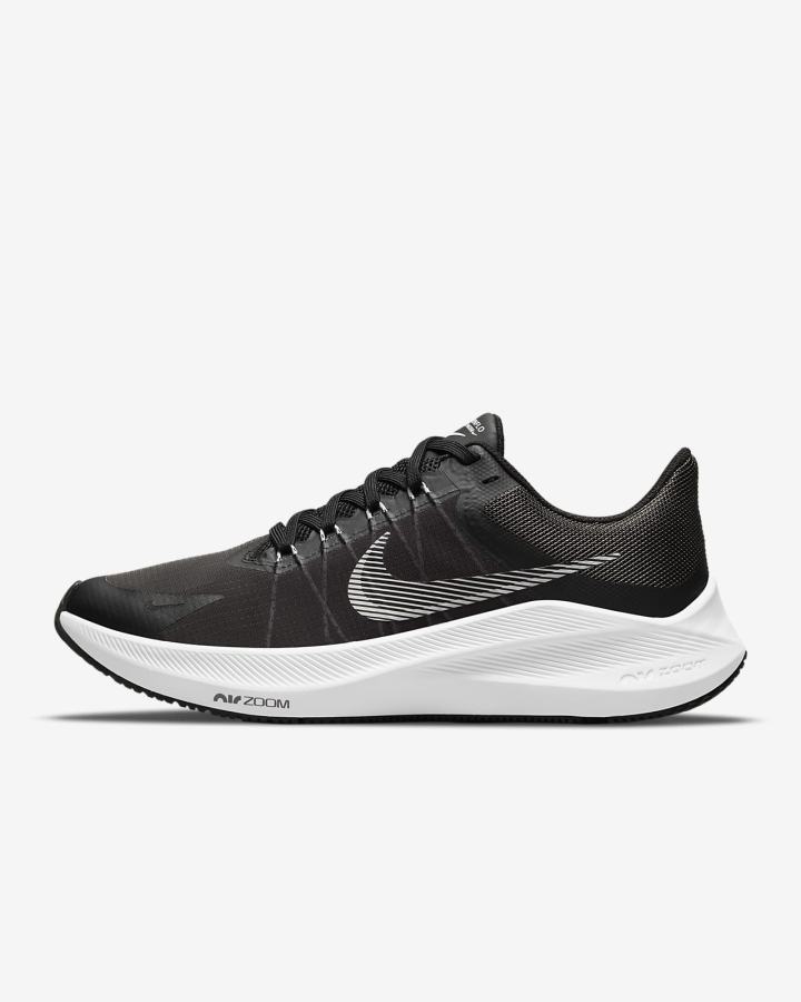 Nike Winflo 8 Road Ženske Tenisiće Crne Sive Bijele | HR-28930GFCB