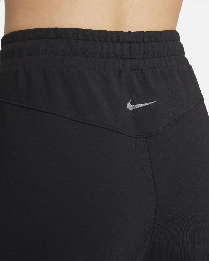 Nike Yoga Dri-FIT 7/8 Fleece Ženske Jogger Hlače Crne Sive | HR-10628XMIL