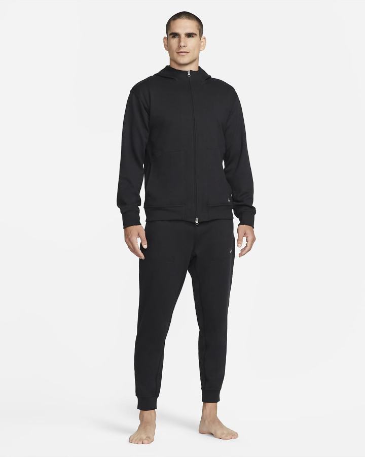 Nike Yoga Dri-FIT Fleece Muške Hlače Crne | HR-12085TIJP