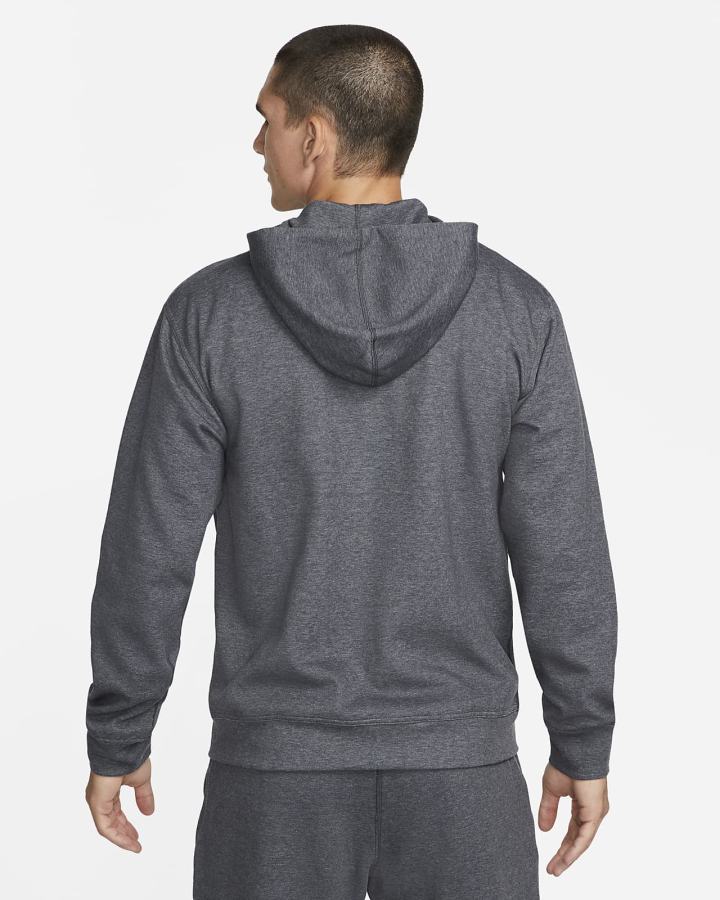 Nike Yoga Dri-FIT Full-Zip Fleece Muške Majica S Kapuljačom Crne | HR-49602ADUH