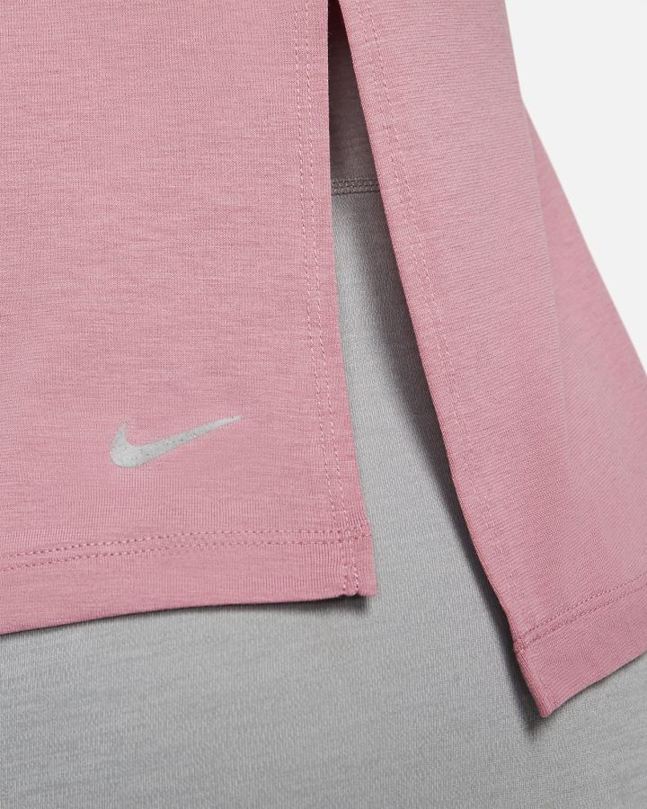 Nike Yoga Dri-FIT Long-Sleeve Top Ženske Košulje Sive | HR-71530KIDN