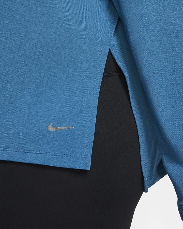 Nike Yoga Dri-FIT Long-Sleeve Top Ženske Košulje Sive | HR-80365IAKJ