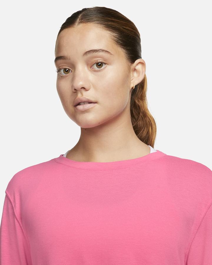 Nike Yoga Dri-FIT Long-Sleeve Top Ženske Košulje Sive | HR-84120VPRI