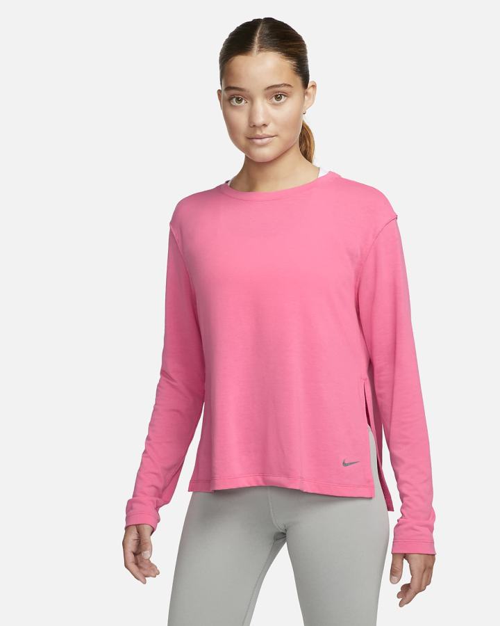 Nike Yoga Dri-FIT Long-Sleeve Top Ženske Košulje Sive | HR-84120VPRI