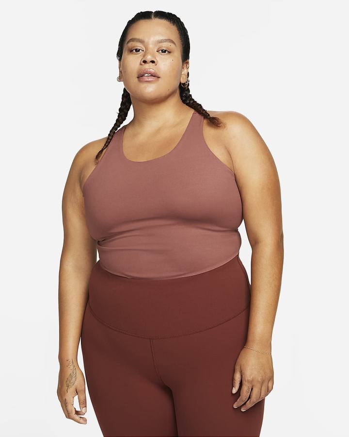 Nike Yoga Dri-FIT Luxe Cropped (Plus Size) Ženske Majica Bez Rukava Plave | HR-73910MSLK