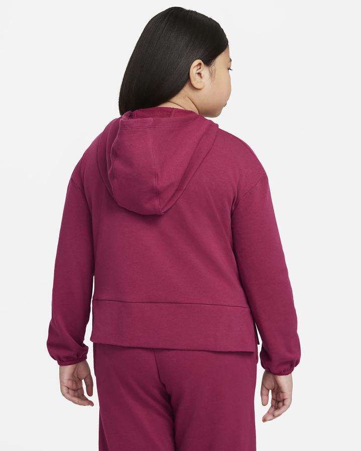 Nike Yoga Kids Fleece (Extended Size) Za Djevojčice Majica S Kapuljačom Bordo | HR-25836XBWR