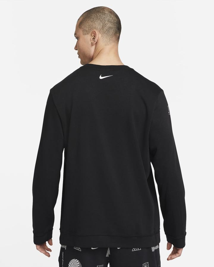 Nike Yoga Therma-FIT Graficke Top Muške Košulje Crne | HR-85673SEJQ