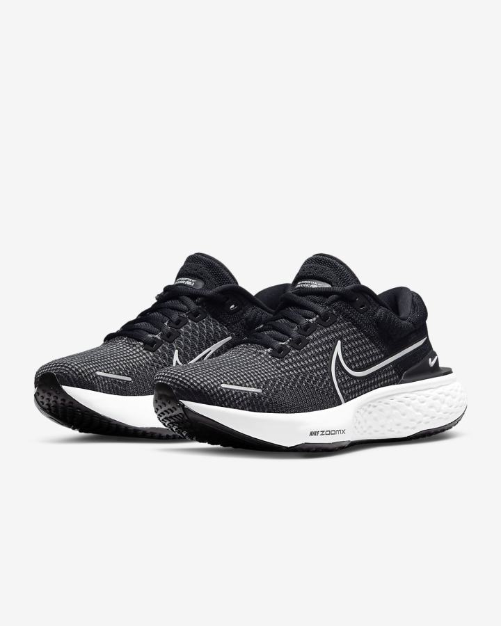 Nike ZoomX Invincible Run Flyknit 2 Road Ženske Tenisiće Crne Bijele | HR-14965RGLB