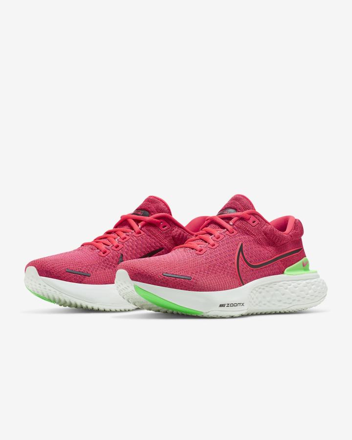 Nike ZoomX Invincible Run Flyknit 2 Road Muške Tenisiće Crvene Zelene Crne | HR-53190DQSO