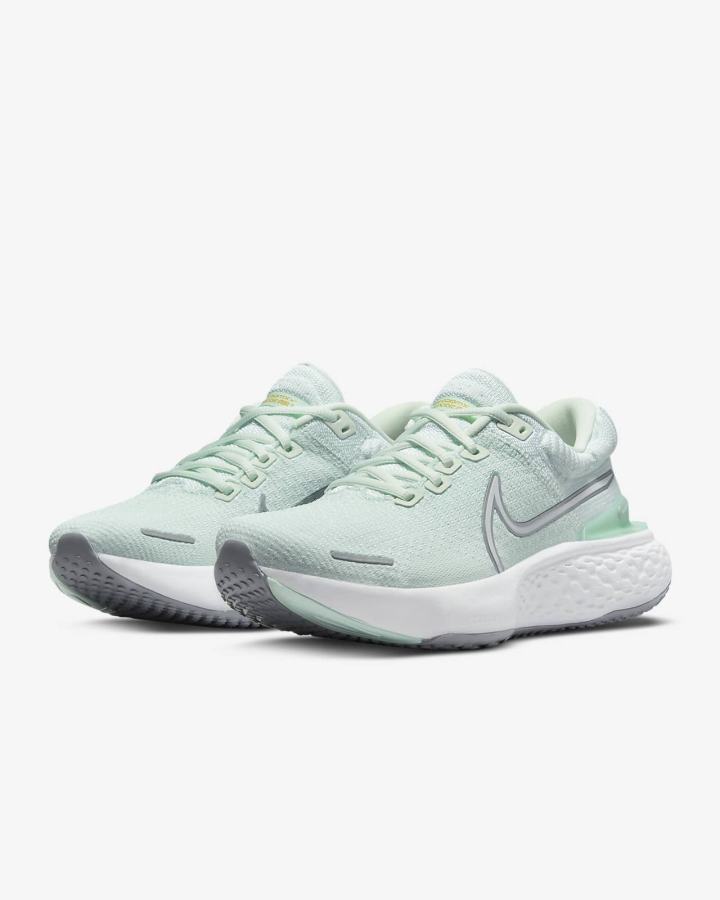 Nike ZoomX Invincible Run Flyknit 2 Road Ženske Tenisiće Zelene Metalne Srebrne Menta Bijele | HR-79582SDXV