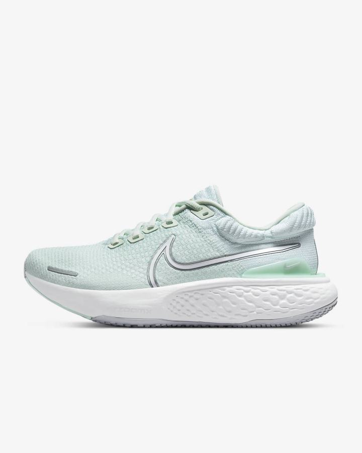 Nike ZoomX Invincible Run Flyknit 2 Road Ženske Tenisiće Zelene Metalne Srebrne Menta Bijele | HR-79582SDXV